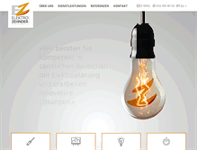 Tablet Screenshot of elektro-zehnder.ch
